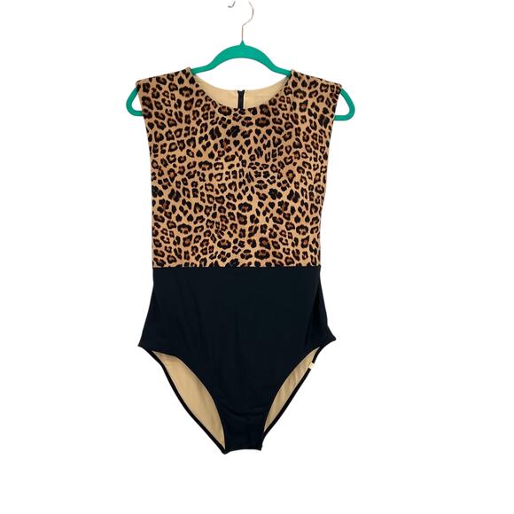 Summersalt The Surf Swimsuit One Piece Leopard Print Black Size US 10 - Picture 2 of 11